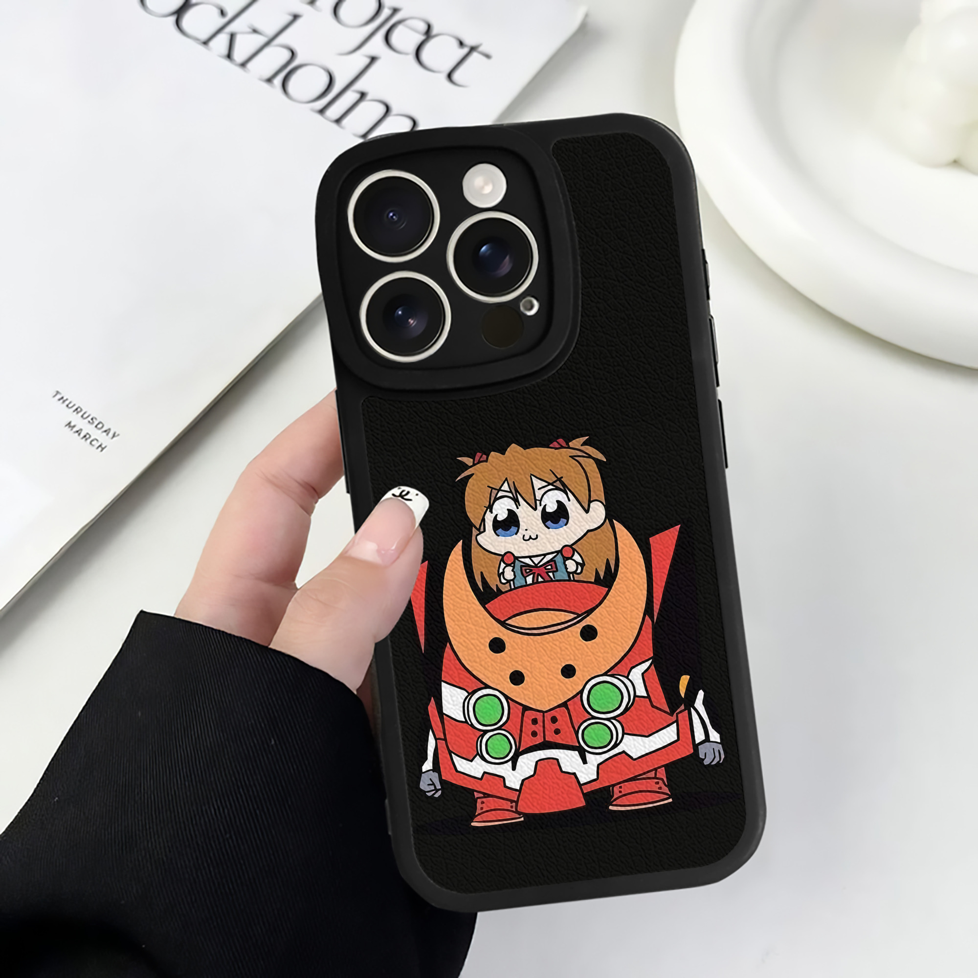 （画像用） EVA 新世紀エヴァンゲリオン 【iPhone 16シリーズ対応】シリコンスマホケース（レザー調） 材質：シリコン